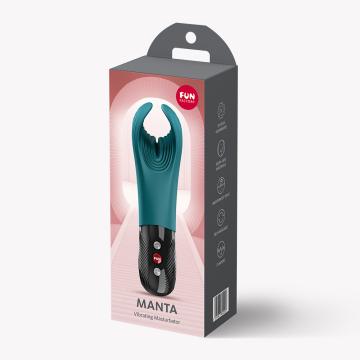 Fun Factory Manta Vibrating Masturbator - Bottle Green