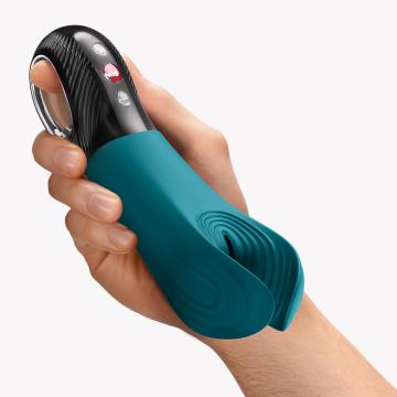 Fun Factory Manta Vibrating Masturbator - Bottle Green
