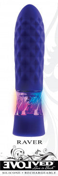 Raver Textured Vibrator - Purple