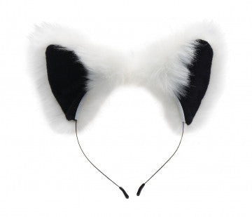 XR Brands - White Fox Tail Plug & Ears Set