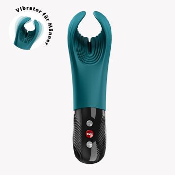 Fun Factory Manta Vibrating Masturbator - Bottle Green