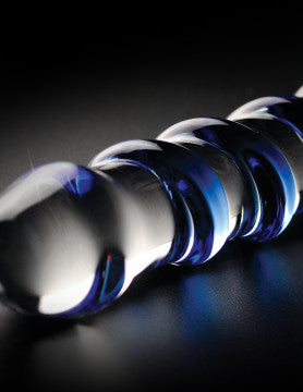 Pipedream - Icicles No. 5 Glass Massager – Clear / Blue
