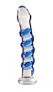 Pipedream - Icicles No. 5 Glass Massager – Clear / Blue